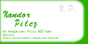 nandor pilcz business card